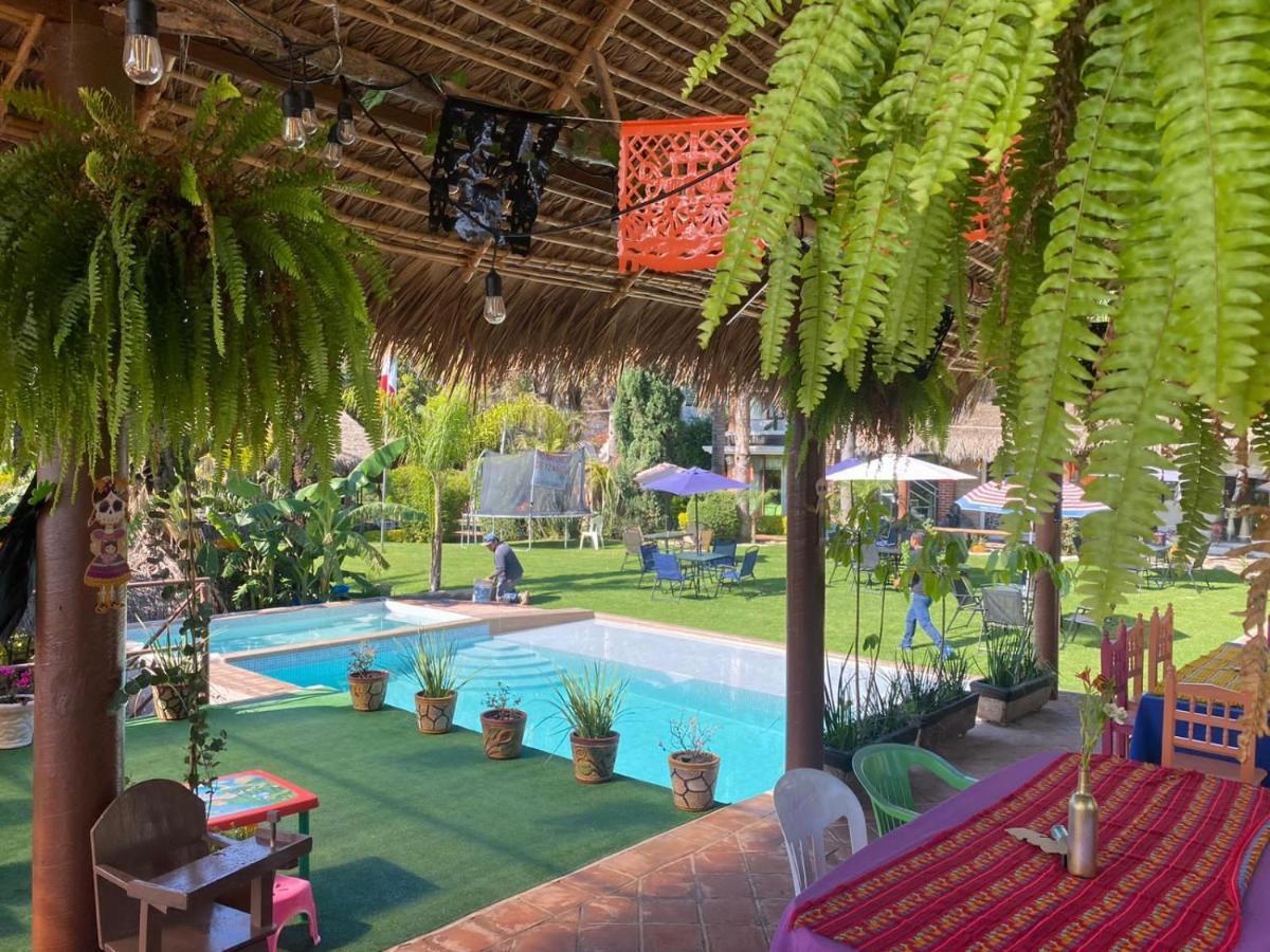 Jardin Quinta Las Fuentes Cabanas, Valsequillo. Puebla Exterior photo